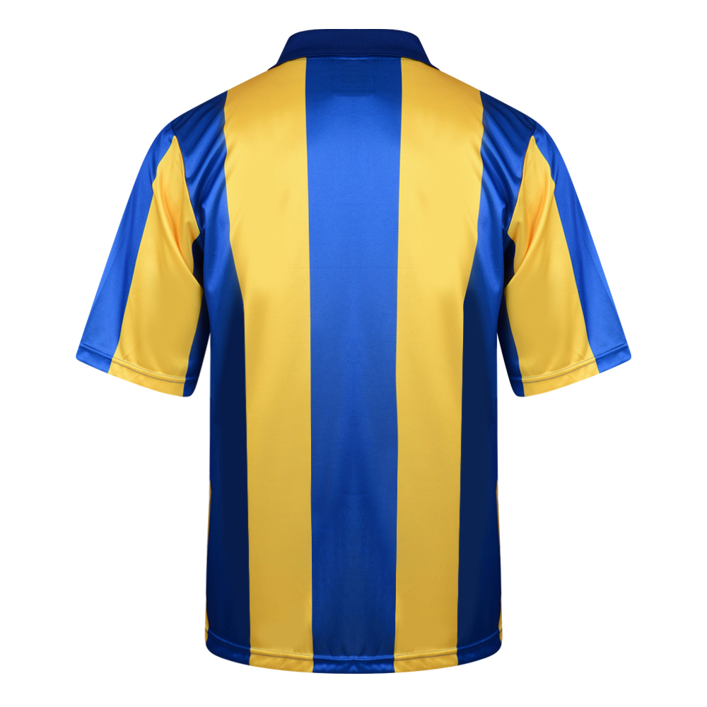 Official Retro Leeds United 2001 Retro Football Shirt 100/% POLYESTER