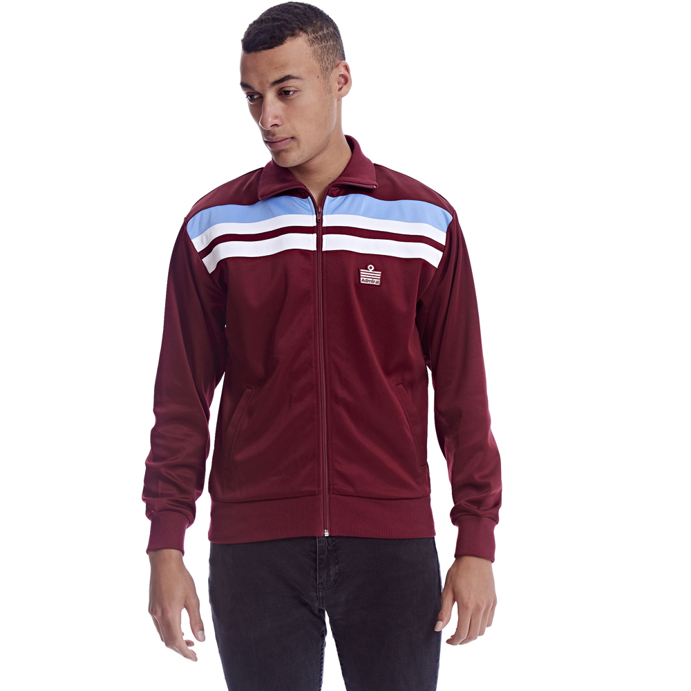 Admiral 1982 Claret Club Track Jacket Admiral Club Track Jacket 3 Retro