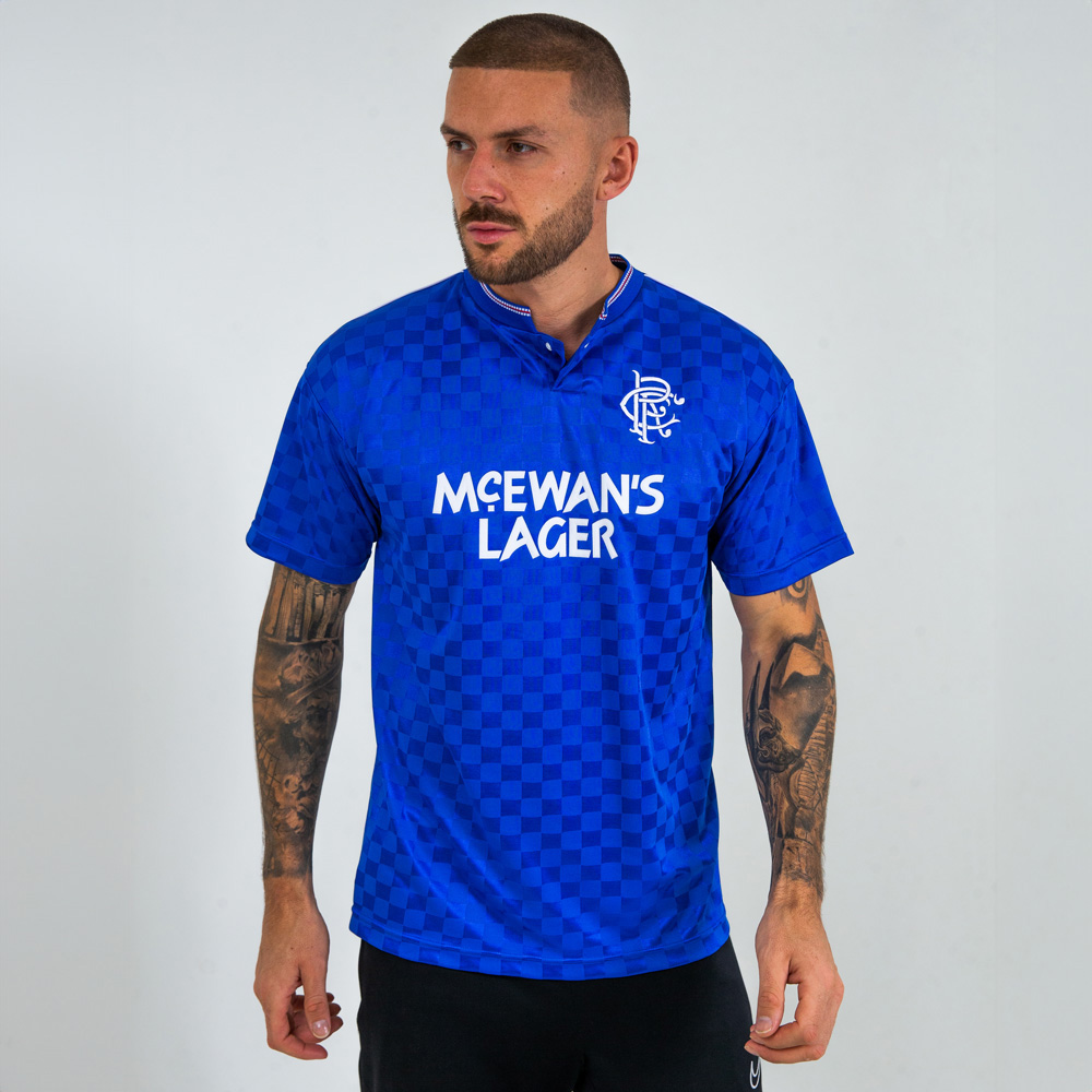 Officially Licensed Rangers FC retro football shirts