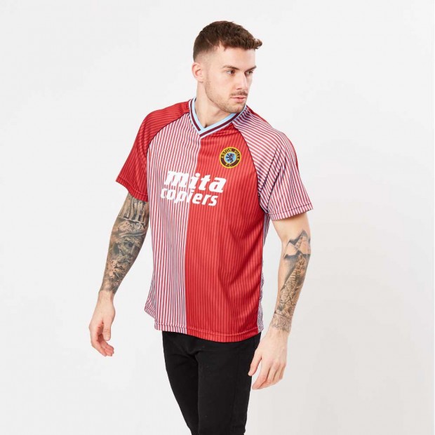 Model is Aston Villa 1988 shirt