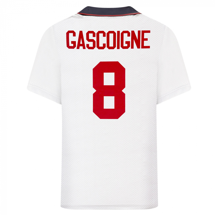 England 1993 No8 Gascoigne Retro Football Shirt