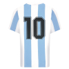 Argentina 1986 World Cup Finals No 10 Retro Shirt