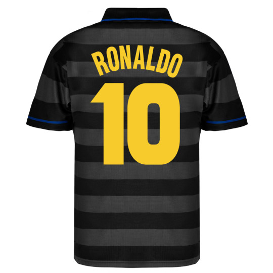 Internazionale 1998 Ronaldo No 10 retro shirt, Internazional shirts,