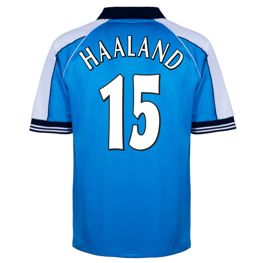 Manchester City 2000 away Haaland No 15 retro football shirt