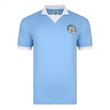 Manchester City 1976 No8 Retro Football Shirt