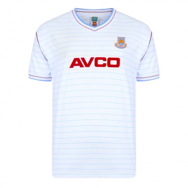 West Ham United 1986 Away Retro Football Shirt