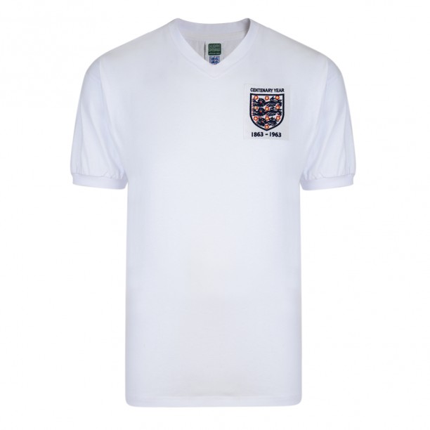 England 1963 Centenary Retro Football Shirt 