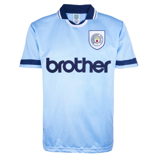 Manchester City 1994 Football Home Jersey Retro Shirt Tee Top Mens 