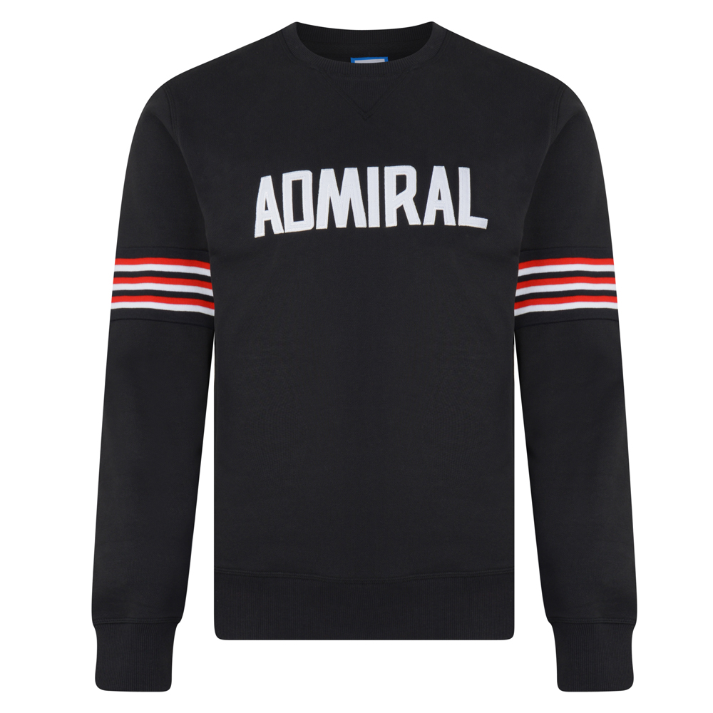 Admiral 1974 Black Club Sweatshirt | Admiral Club Sweatshirt | 3 Retro