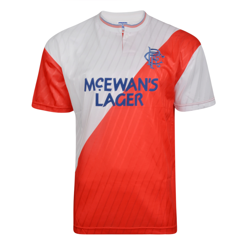 Rangers Away football shirt 1987 - 1988. Sponsored by McEwan's