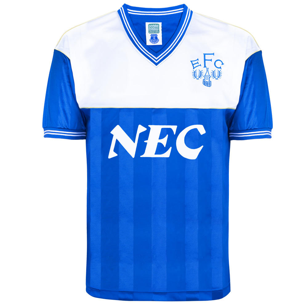 Official Retro Everton 1982 Retro Football Shirt 100% POLY COTTON 