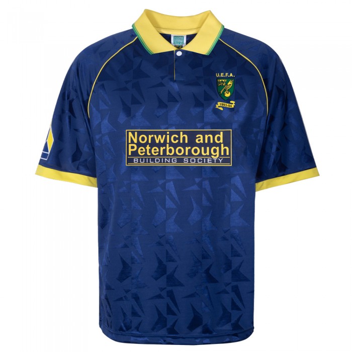 Norwich City 1993 UEFA  Away Retro Football Shirt