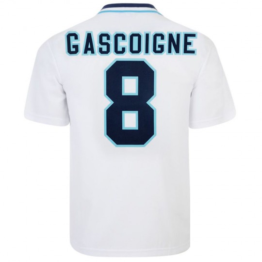 Gascoigne England 1996 Home Retro Football Shirt