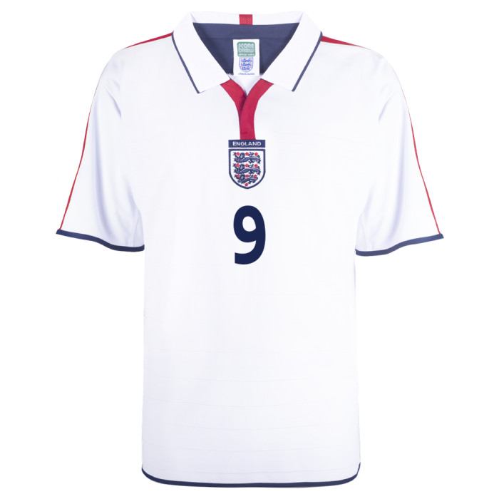 England 2004 No 9 Rooney  Retro Football Shirt