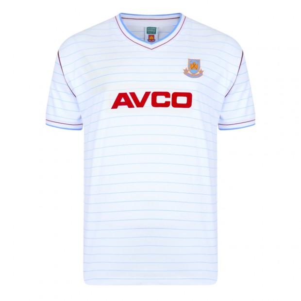 West Ham United 1986 Away Retro Football Shirt