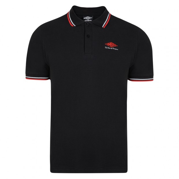 Umbro Choice of Champions Black Polo Shirt | Umbro Champions Polo Shirt ...