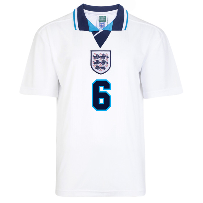 England 1996 Euro No6 Southgate Retro Shirt 