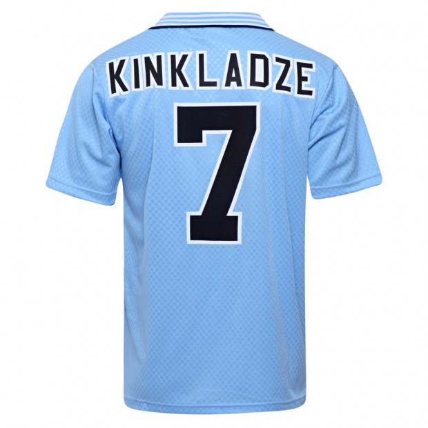 Manchester City 1996 No7 Kinkladze Football Shirt