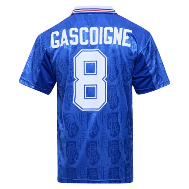 Rangers 1996 No8 Gascoigne Shirt | Rangers Retro Jersey | 3 Retro
