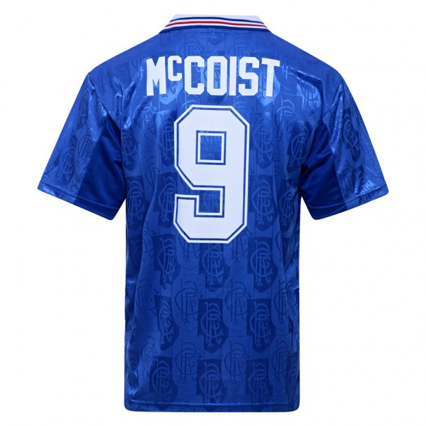 Rangers 1996 No9 McCoist Retro Football Shirt