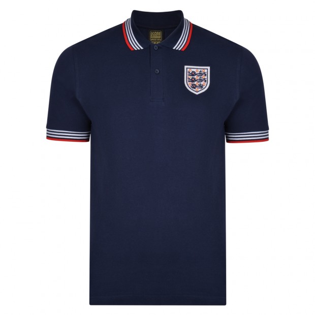 England 1974 Empire Navy Polo Shirt from 3Retro