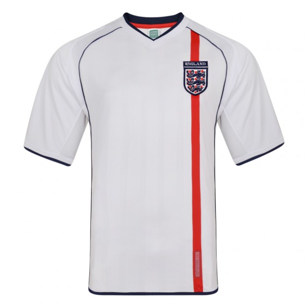 England 2002 Retro Football Shirt