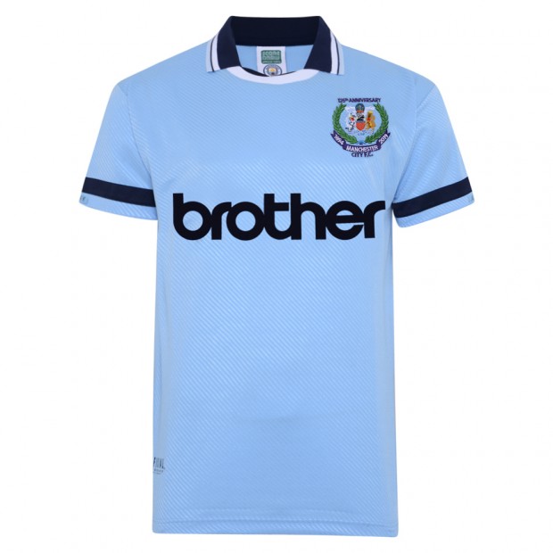 Manchester City 1994 Anniversary Shirt Manchester City Retro Jersey 3 Retro