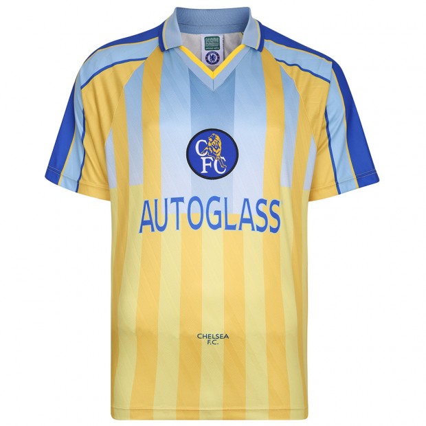MAILLOT VINTAGE CHELSEA Desailly #6 Autoglass jaune Jersey football - L EUR 44,90 - FR MAILLOT VINTAGE CHELSEA Desailly #6 Autoglass jaune Jersey football - L EUR 44,90 - FR