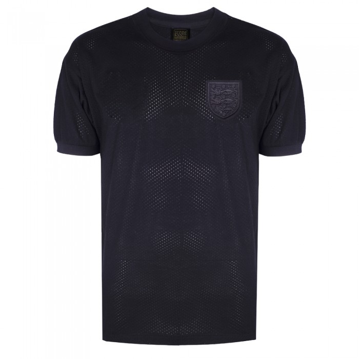 England 1970 Black Out No6  Retro Football Shirt