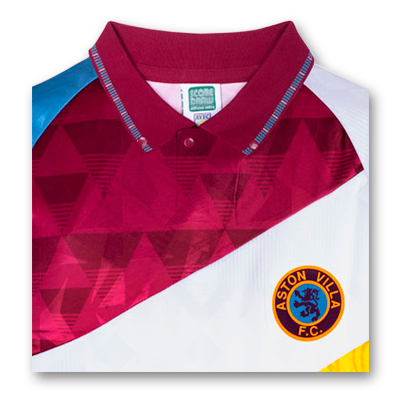 Aston Villa 1990 Mash Up Retro Football Shirt