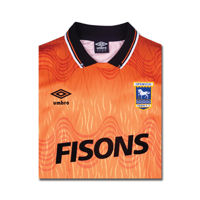 Ipswich Town 1990 Away Umbro Retro Football Shirt