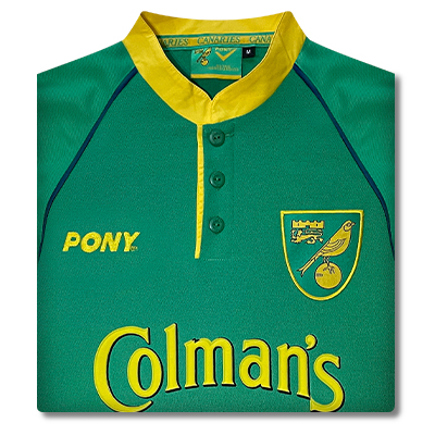 Norwich 1998 PONY Away Retro Football Shirt