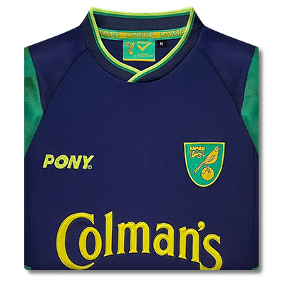 Norwich 1998 PONY Third Retro Football Shirt