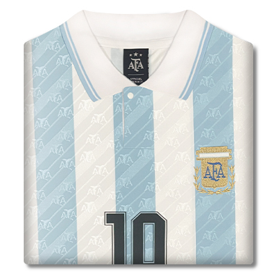 Argentina 1994 World Cup Finals No 10 Retro Shirt