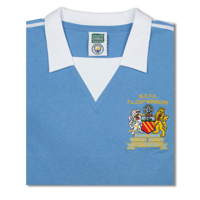 Manchester City 1976 League Cup Final Airtex Shirt