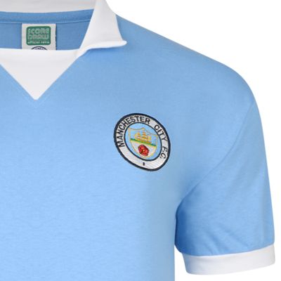Manchester City 1976 No8 Retro Football Shirt