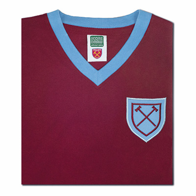 West Ham United 1958 No6 Retro Football Shirt