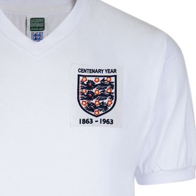 England 1963 Centenary Retro Football Shirt 