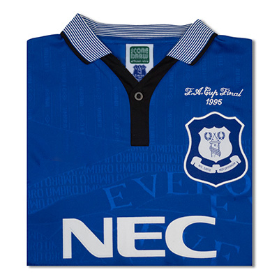 Everton 1995 Home FA Cup Retro Football Shirt