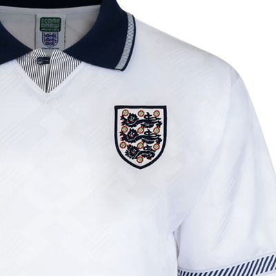 England 1990 World Cup Boys Retro Football Shirt