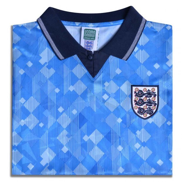 England 1990 World Cup Boys Retro Third Shirt