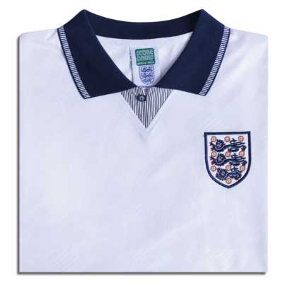 England 1990 World Cup Finals No10 Retro Shirt