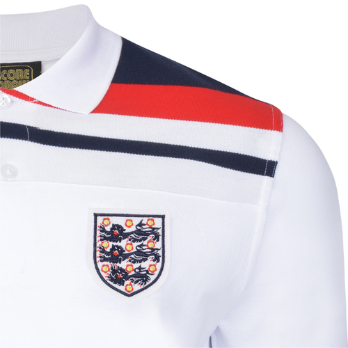 England 1982 Empire White Polo shirt