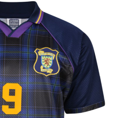 Scotland 1996 Euro No9 Championship Retro Shirt