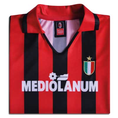 AC Milan 1988 No10 Retro Football Shirt