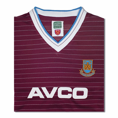 West Ham United 1986 Retro Football Shirt