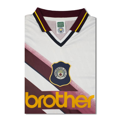 Manchester City 1996 Away Retro Football Shirt