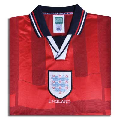 England 1998 Away World Cup Finals No9 Shearer