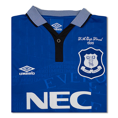 Everton 1995 Cup Final Umbro Retro Football Shirt